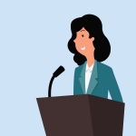 businesswoman speech