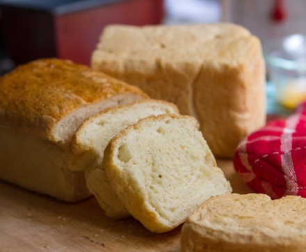 Home-made white bread